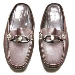 Etienne Aigner leather mules